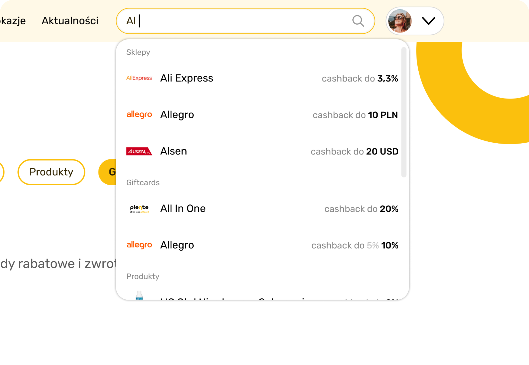 Search light mode image